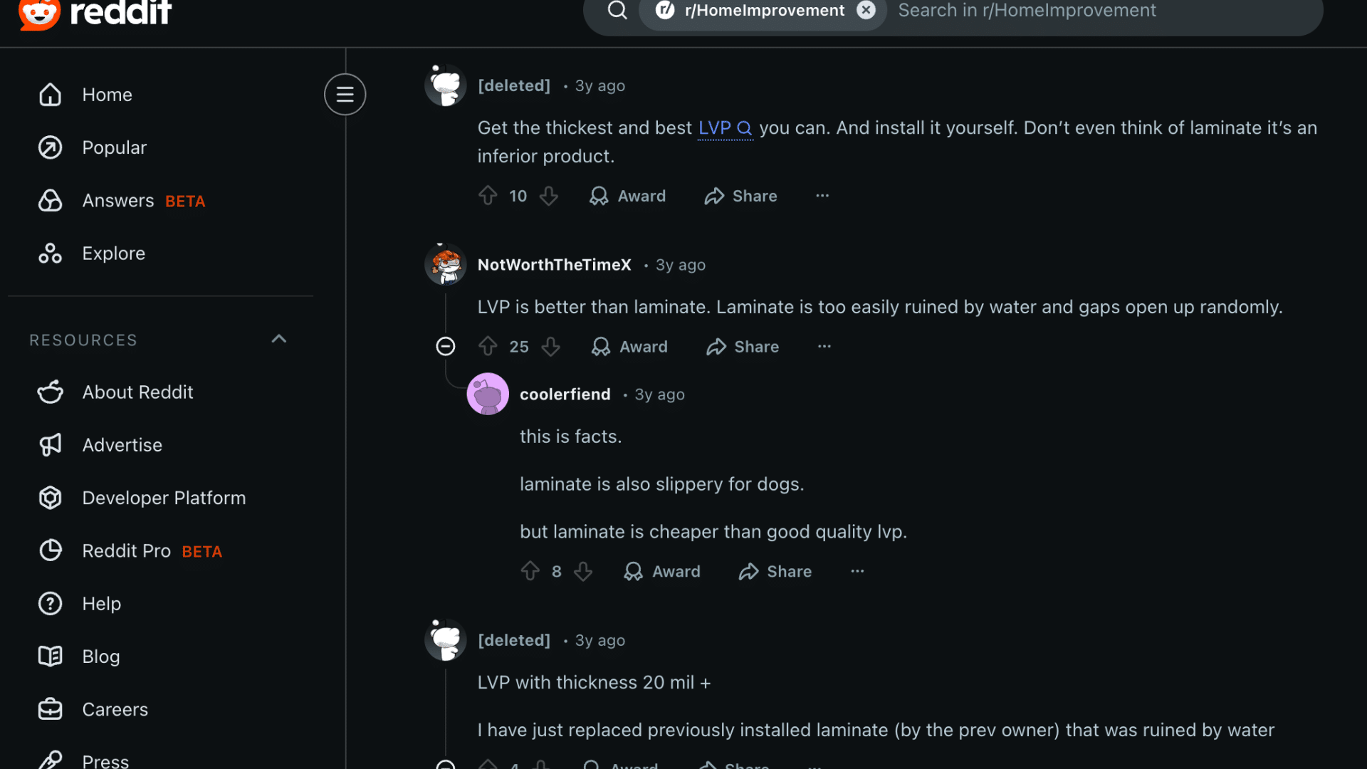 Real User Feedback on LVP and Laminate