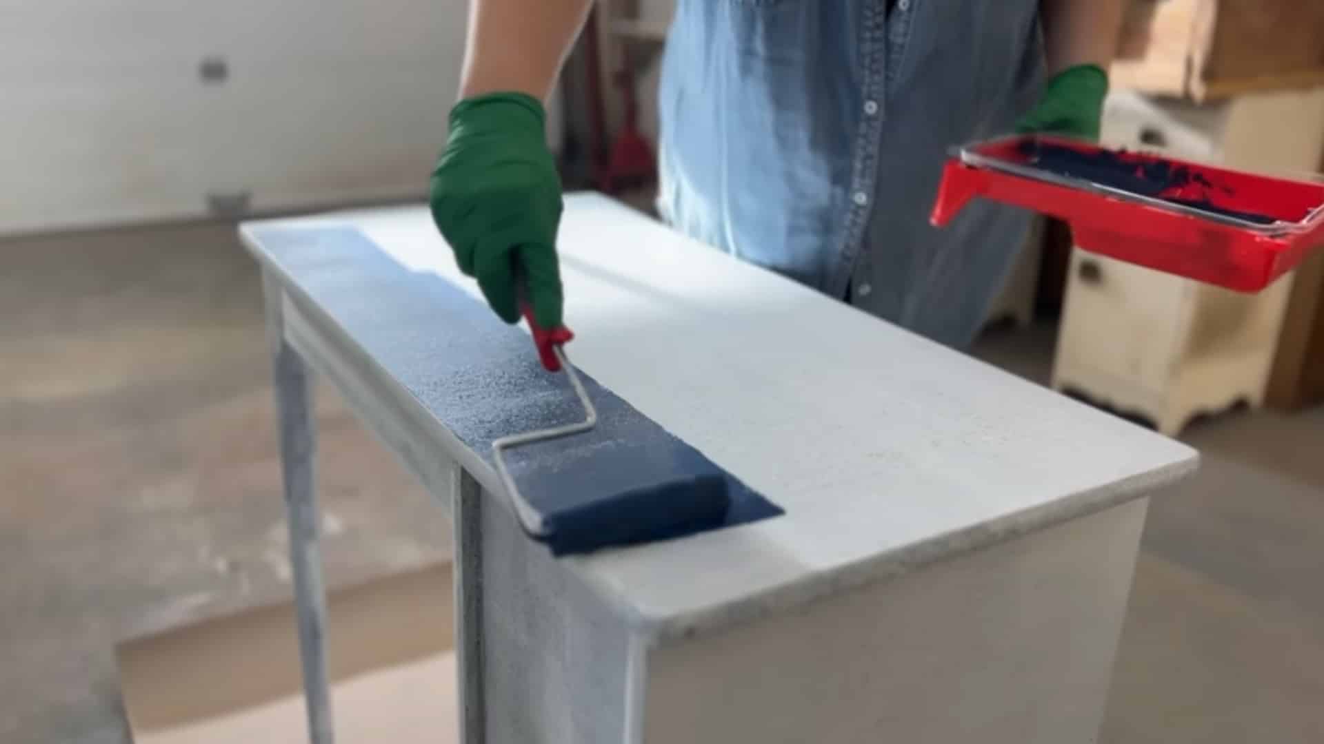 apply first coat of paint