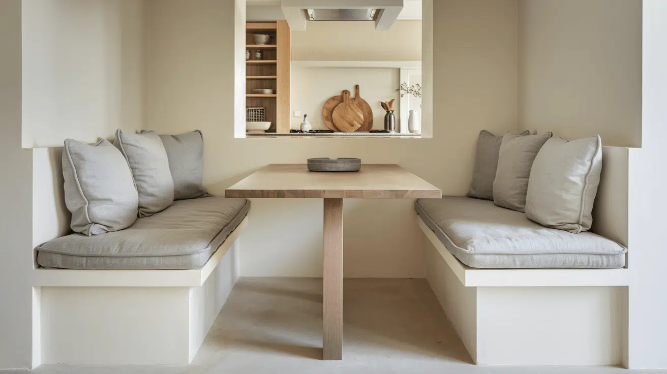 compact breakfast nook kitchen