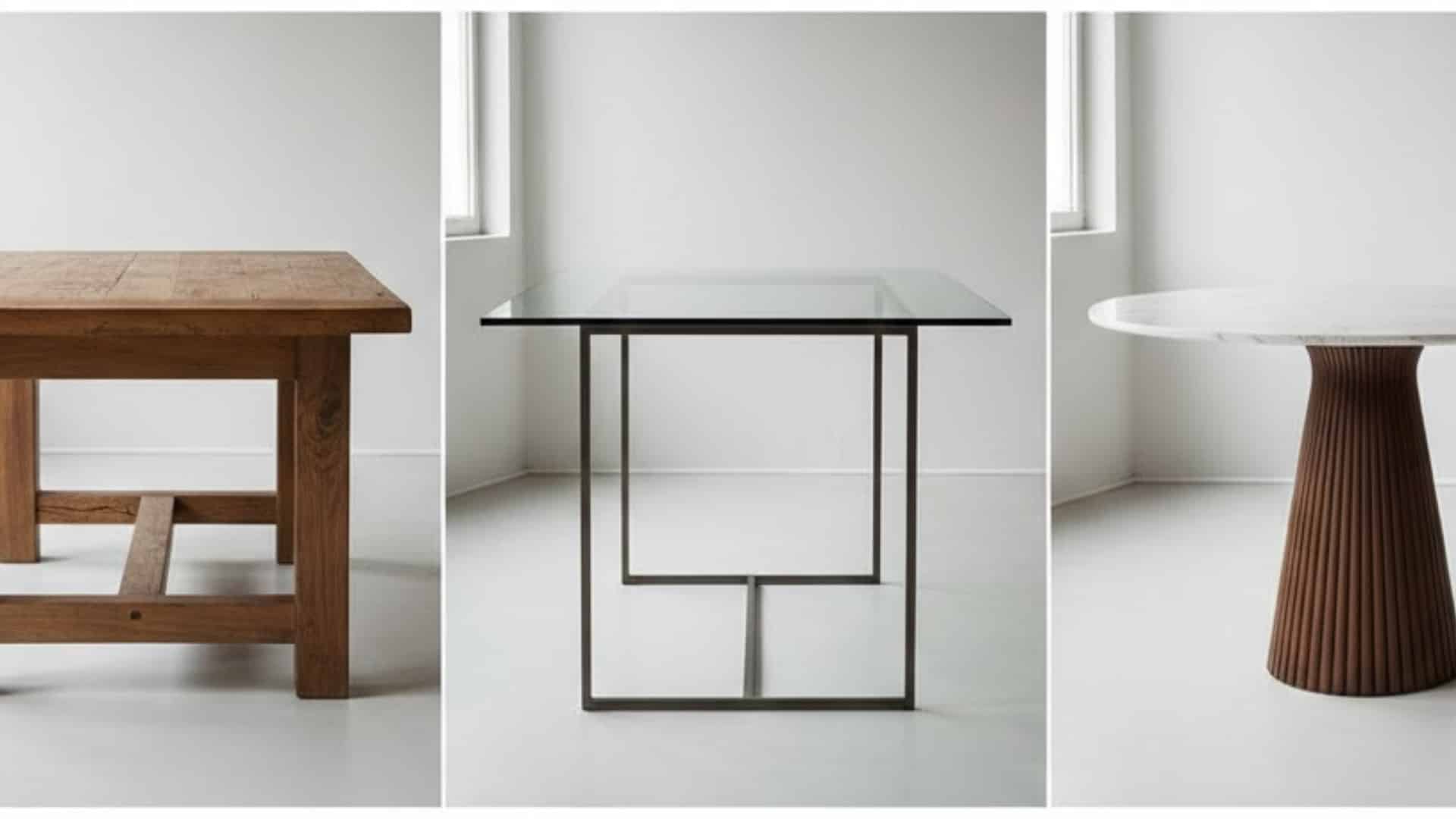 materials designs affecting table height