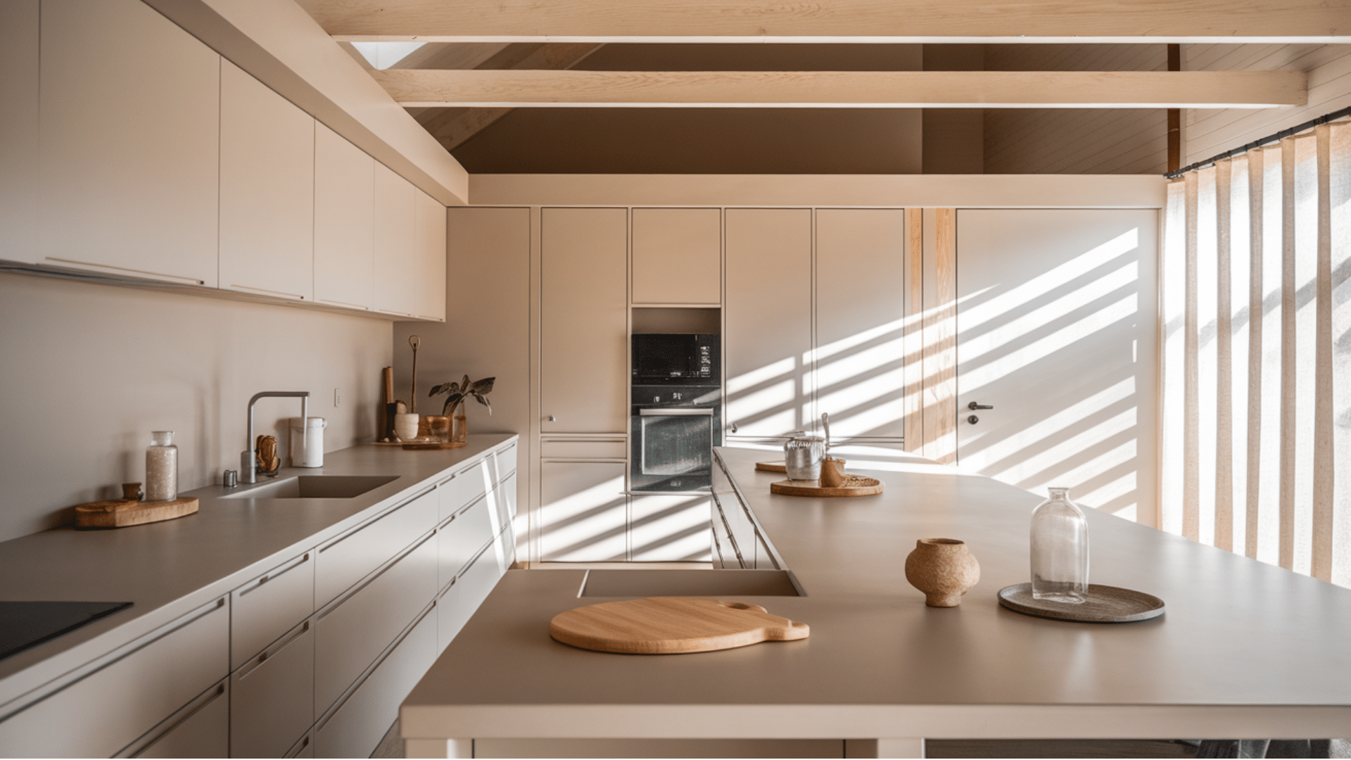 modern minimalist kitchen with clean lines