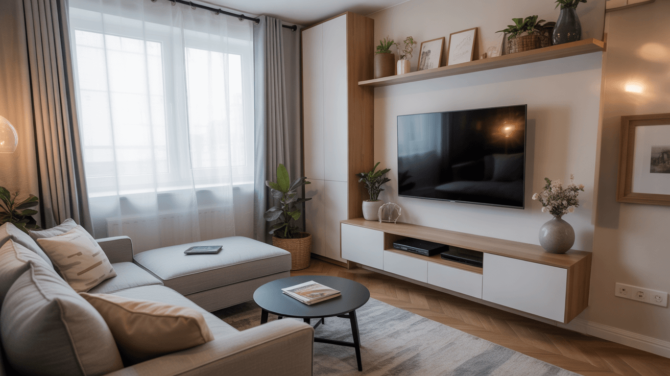 mount tv living room