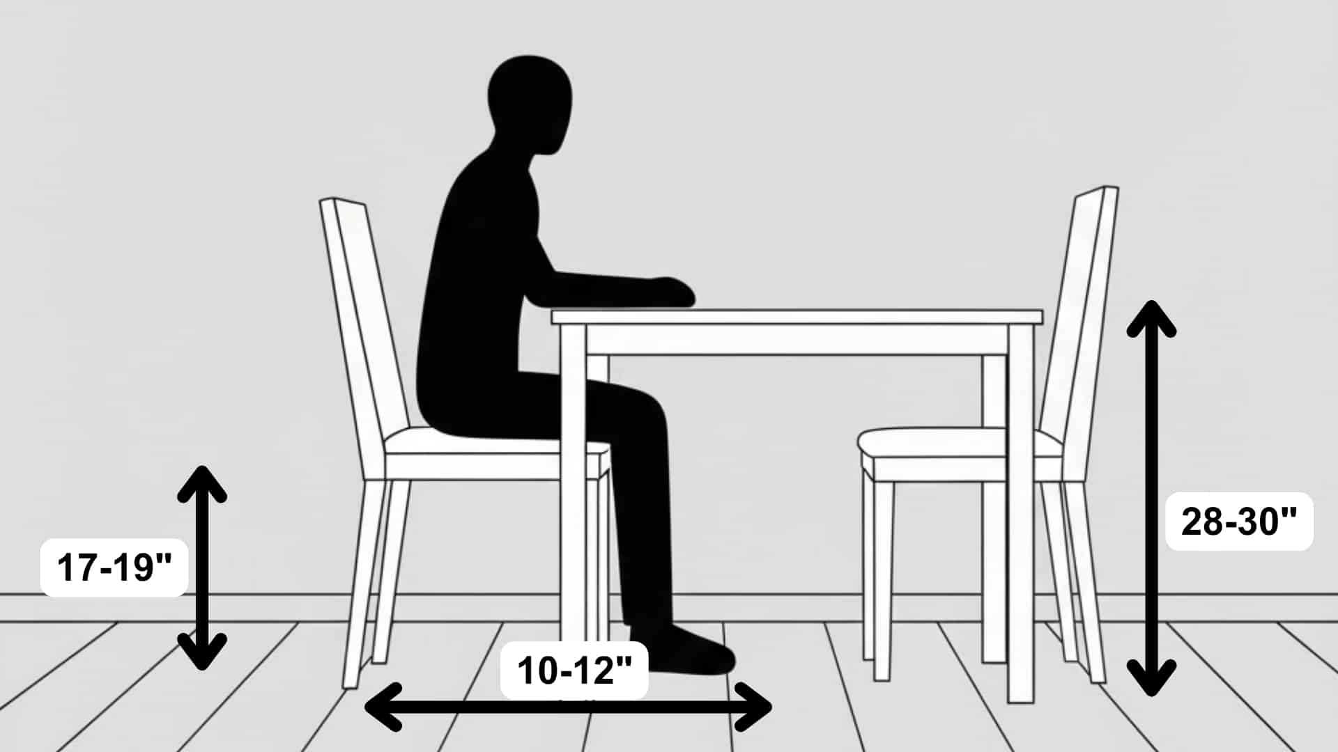 standard dining table height