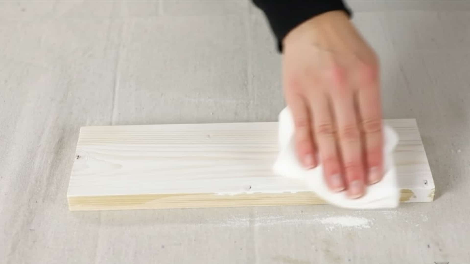 wipe away excess whitewash