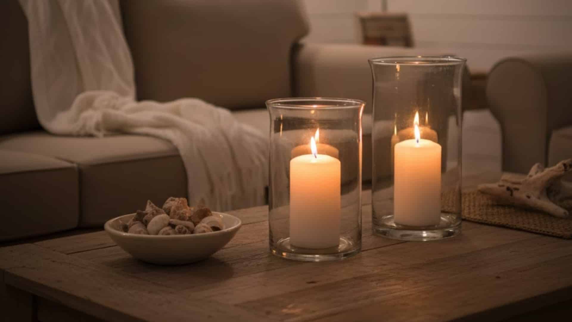 Glass Hurricane Lanterns