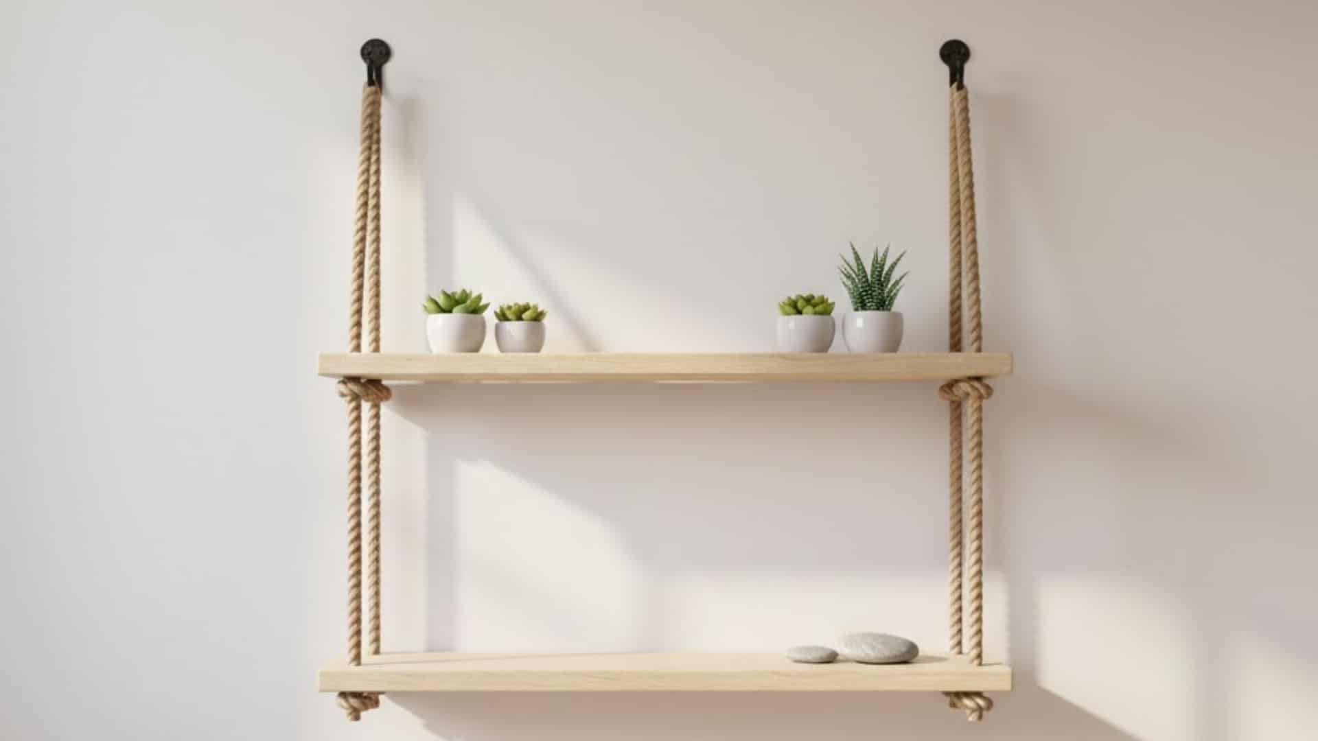 Nautical Rope Shelves