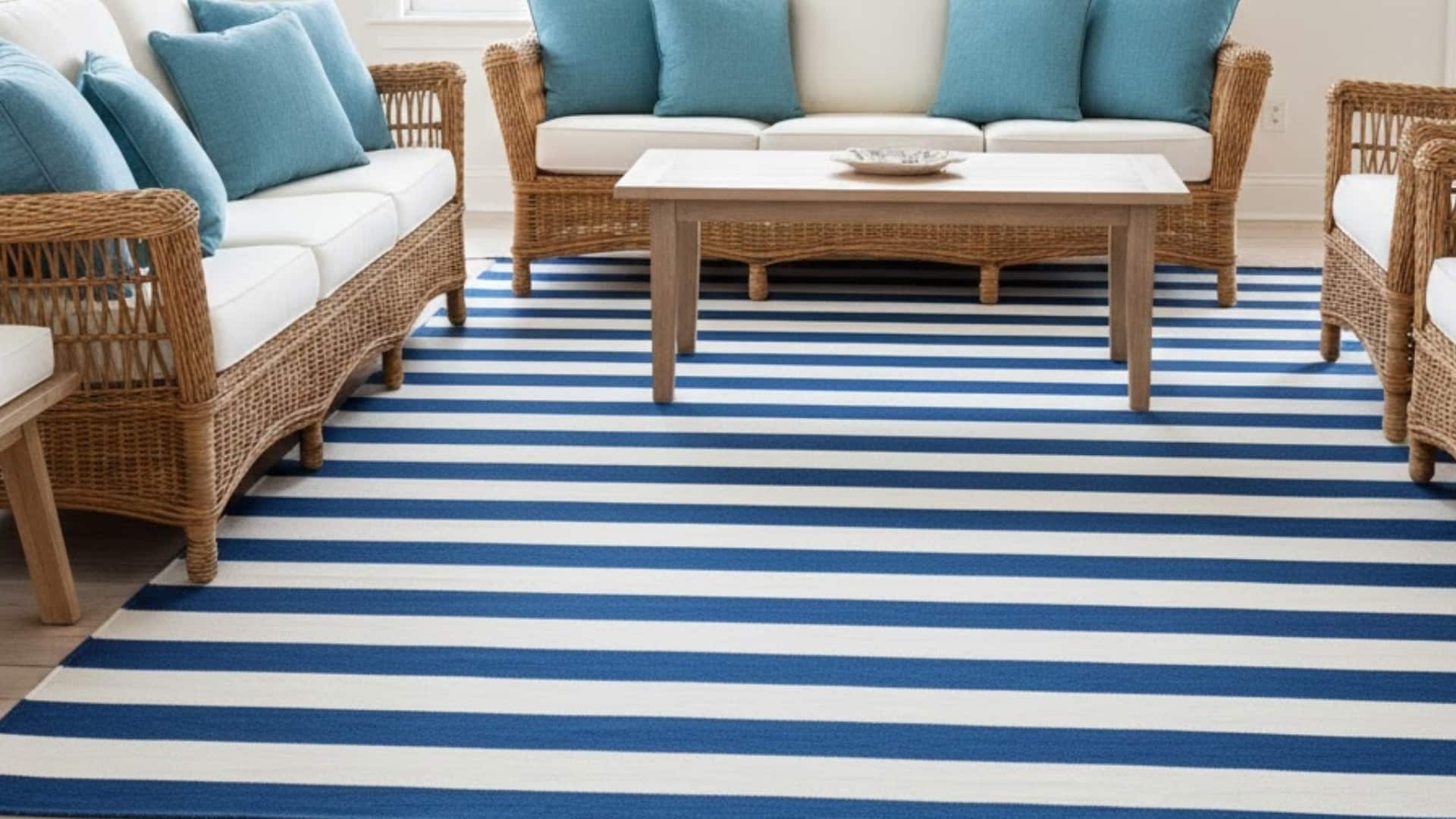 Nautical Striped Area Rugs