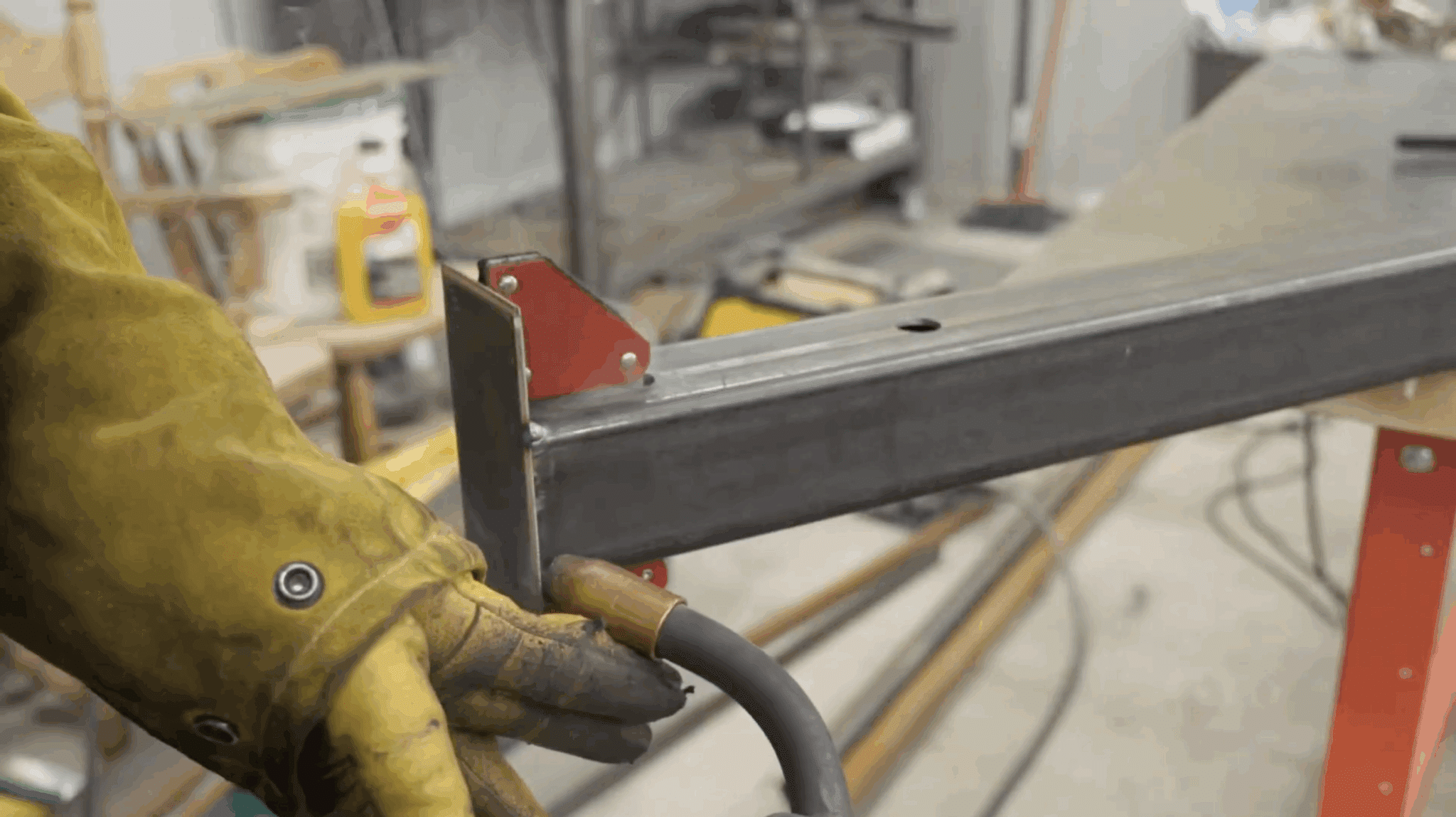 add tack welds for strength