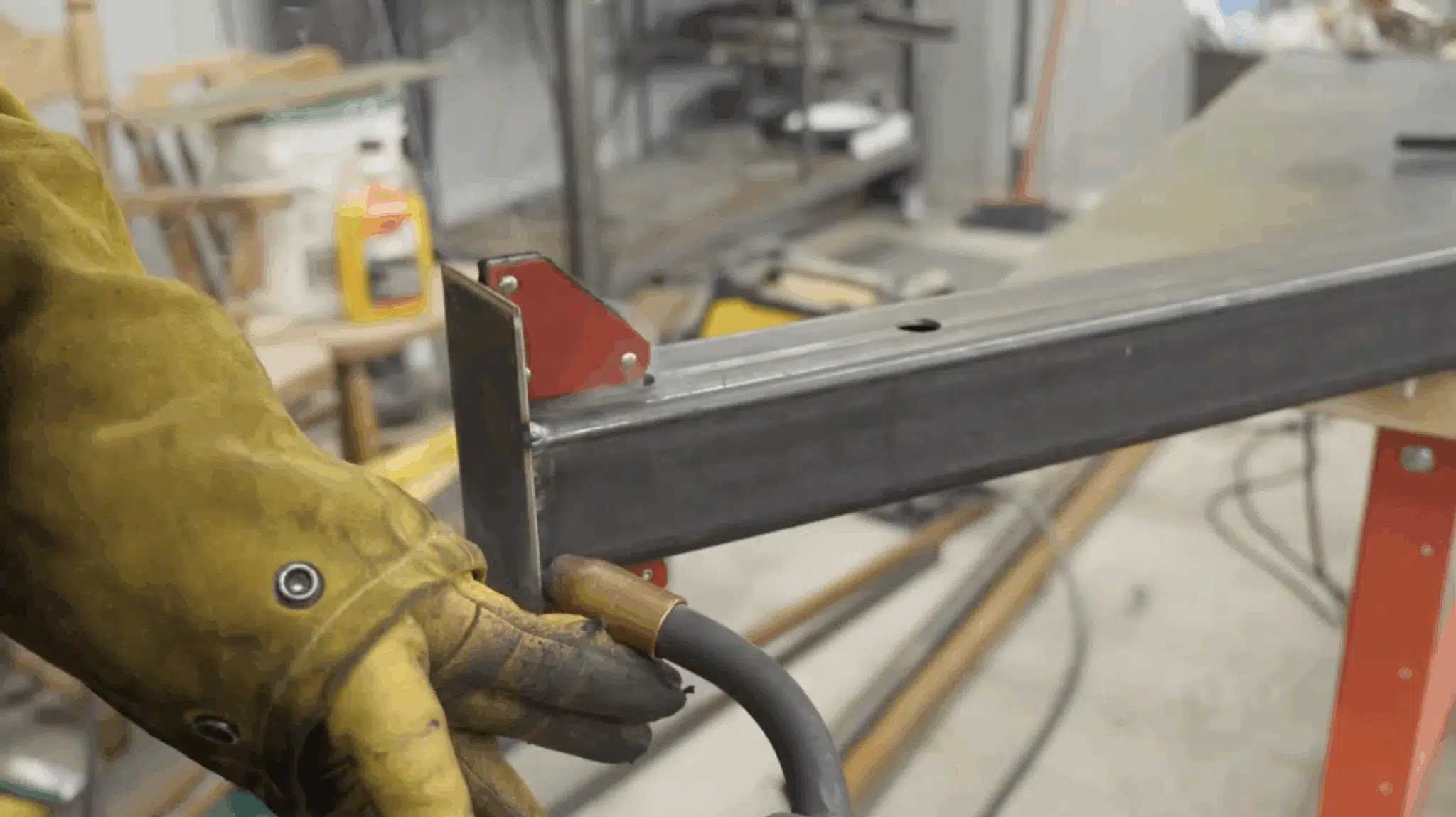 add tack welds for strength