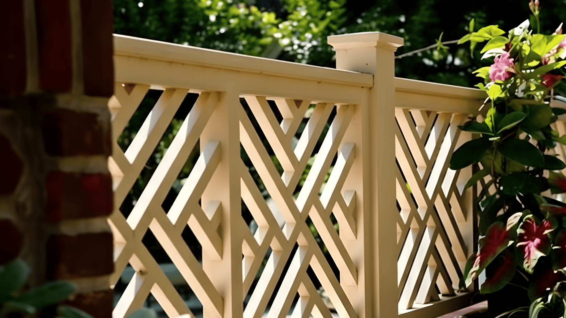 geometric pattern fence ideas