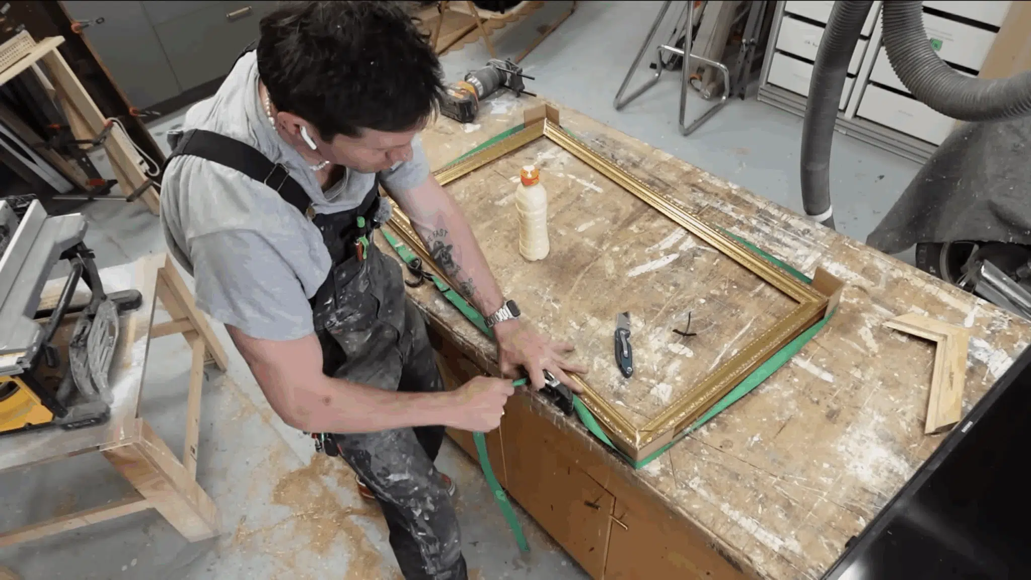 glue and clamp the frame