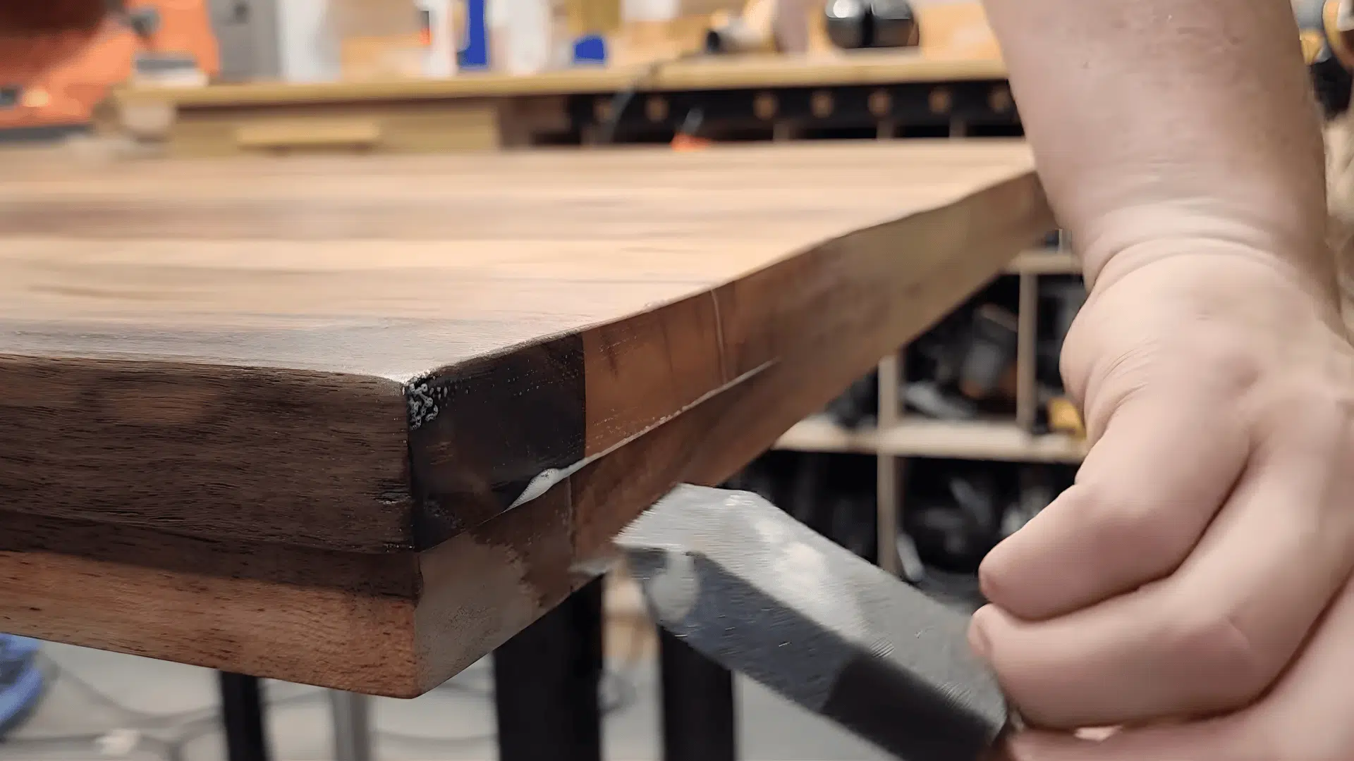 how to refinish a table with stain