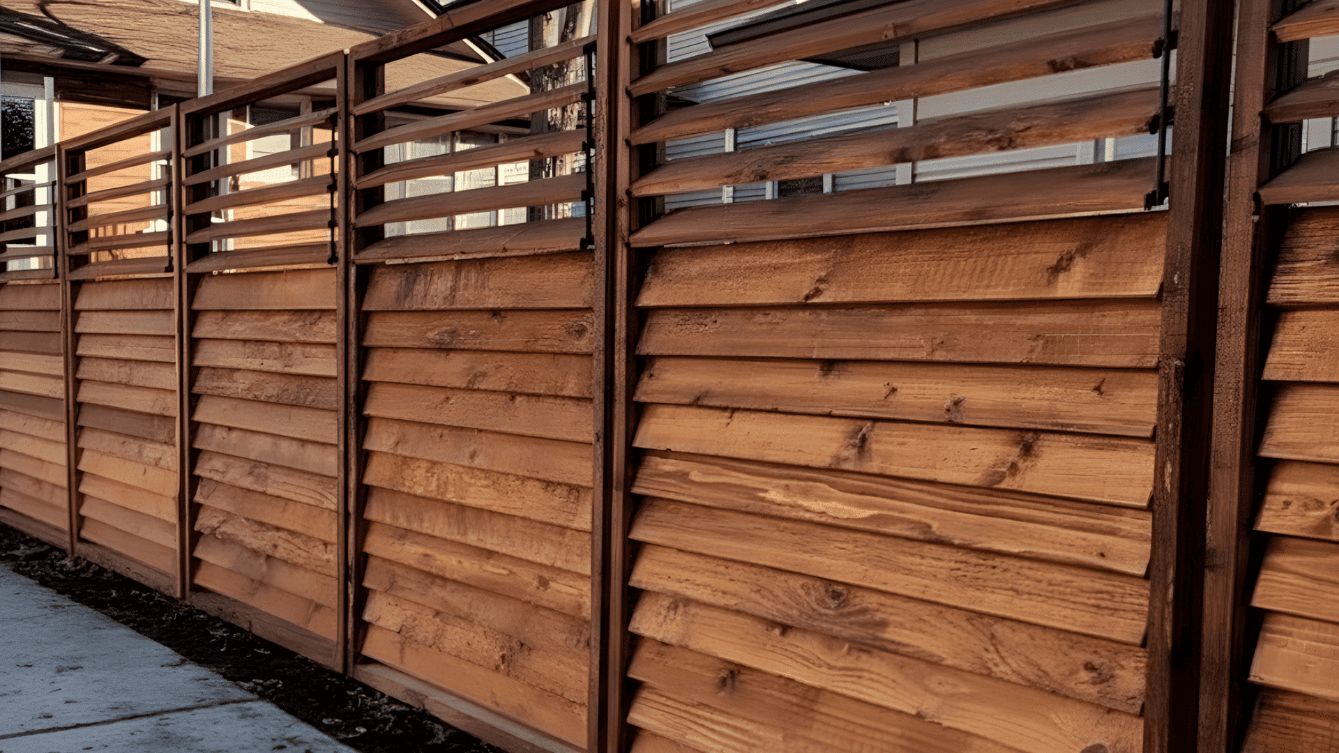 louvered fence ideas