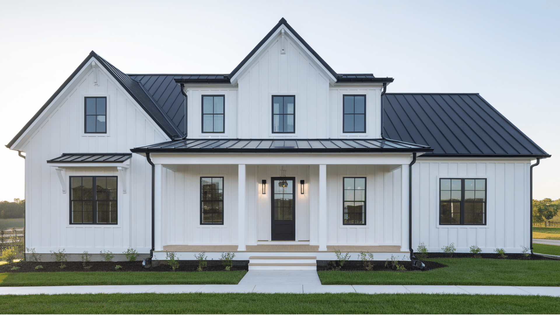 modern farmhouse ranch exterior