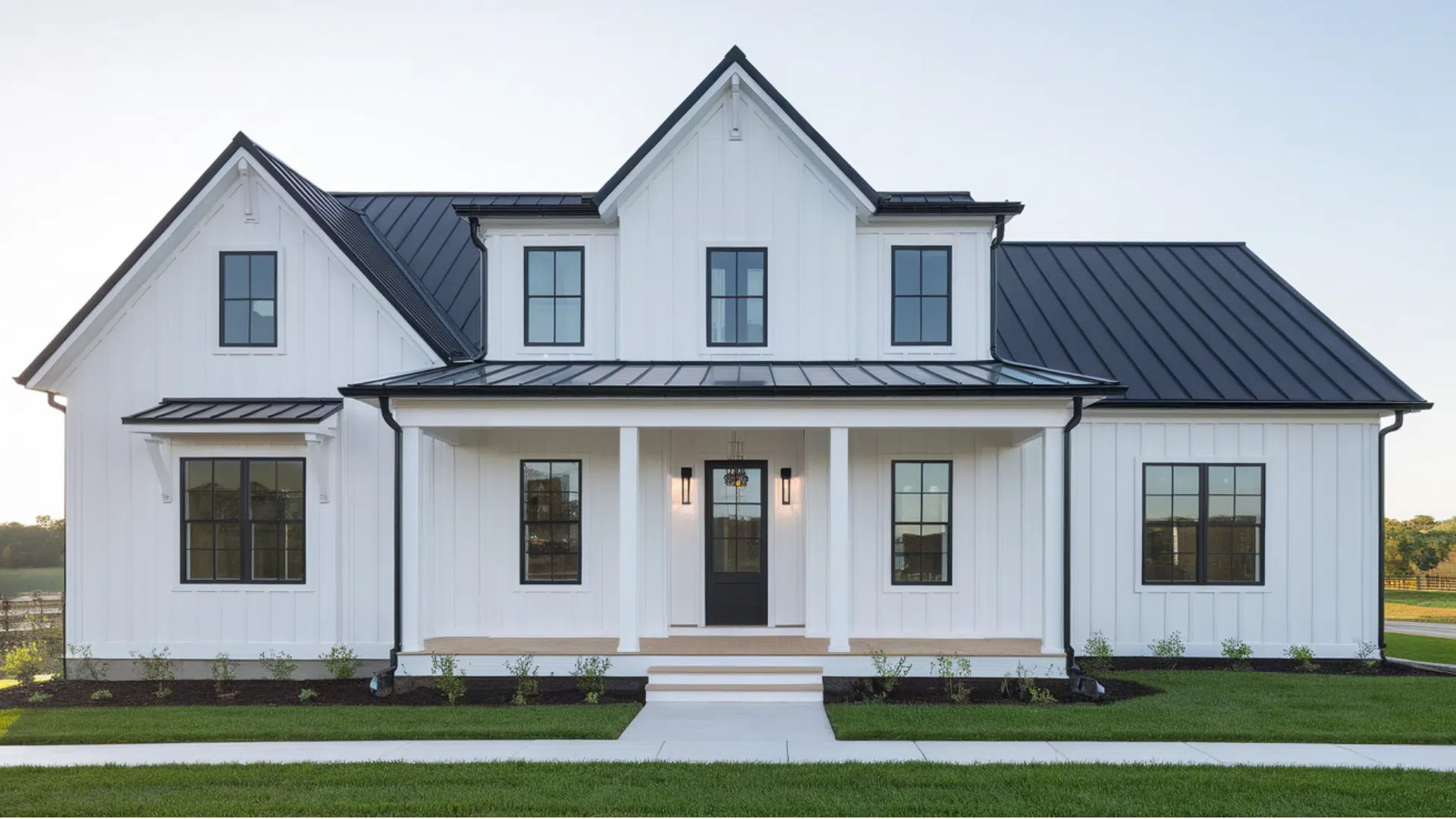 modern farmhouse ranch exterior