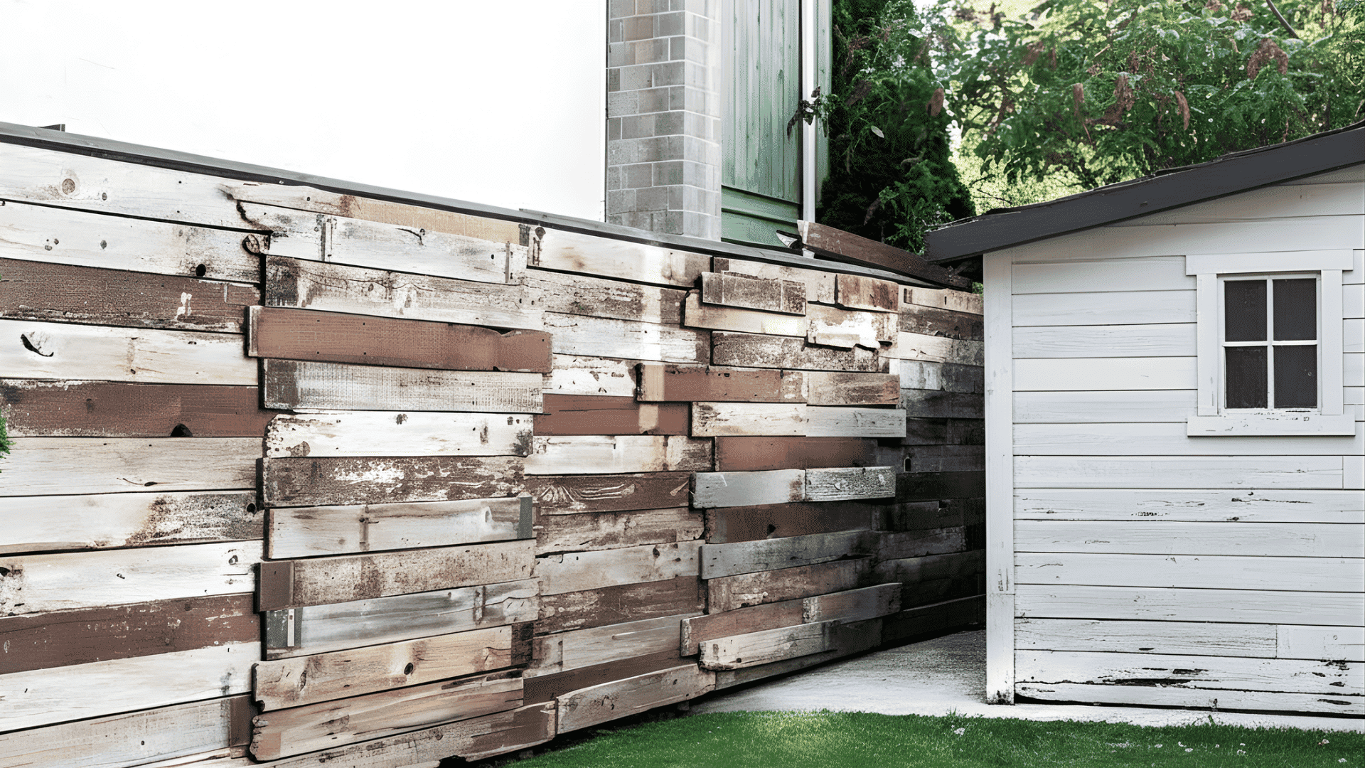 reclaimed wood fence ideas