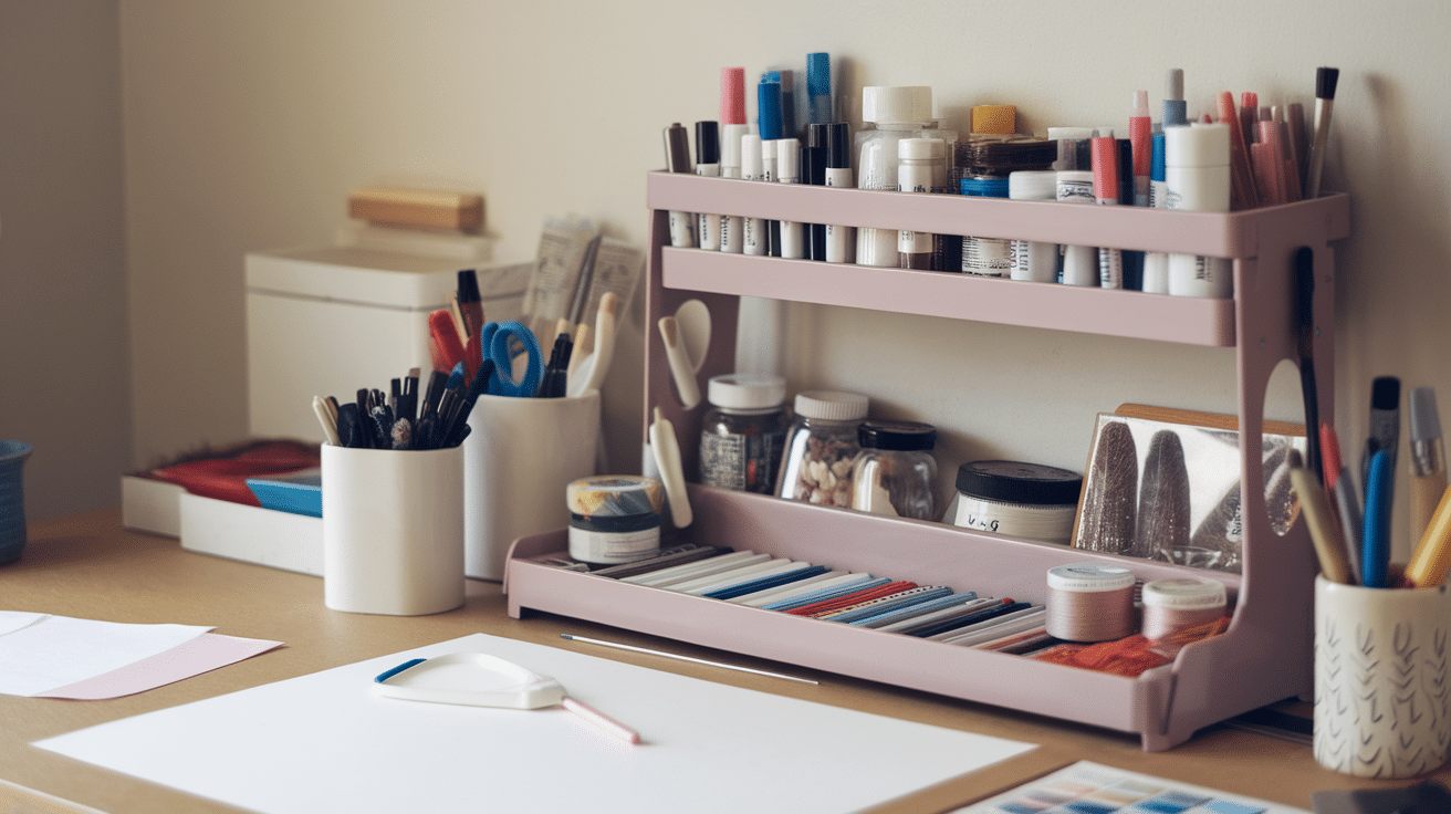 small tabletop shelf