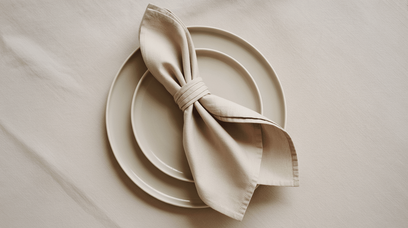 top down flat lay photo of a neatly fold