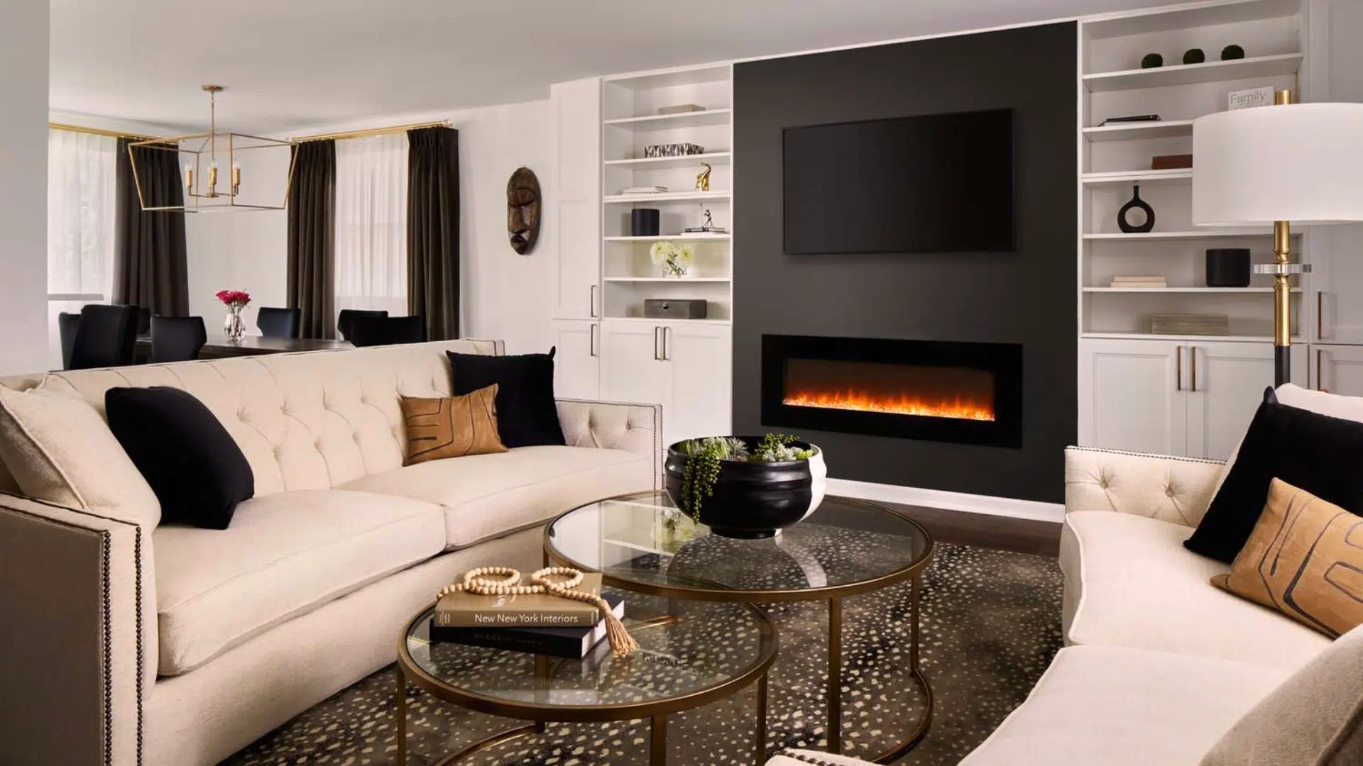 tv over fireplace