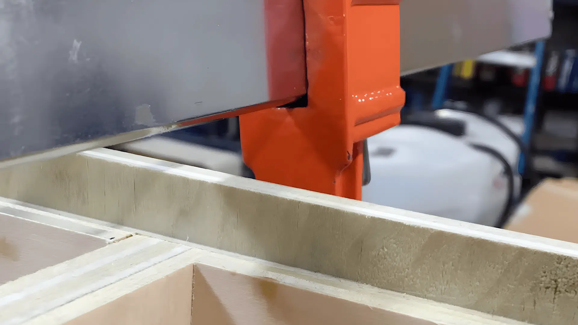 attaching the back panel