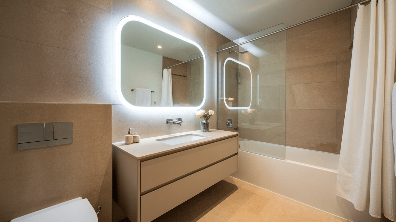 backlit LED mirrors