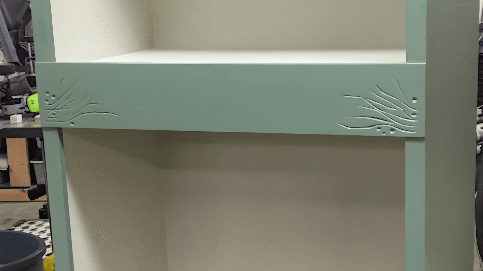 finishing the cabinet