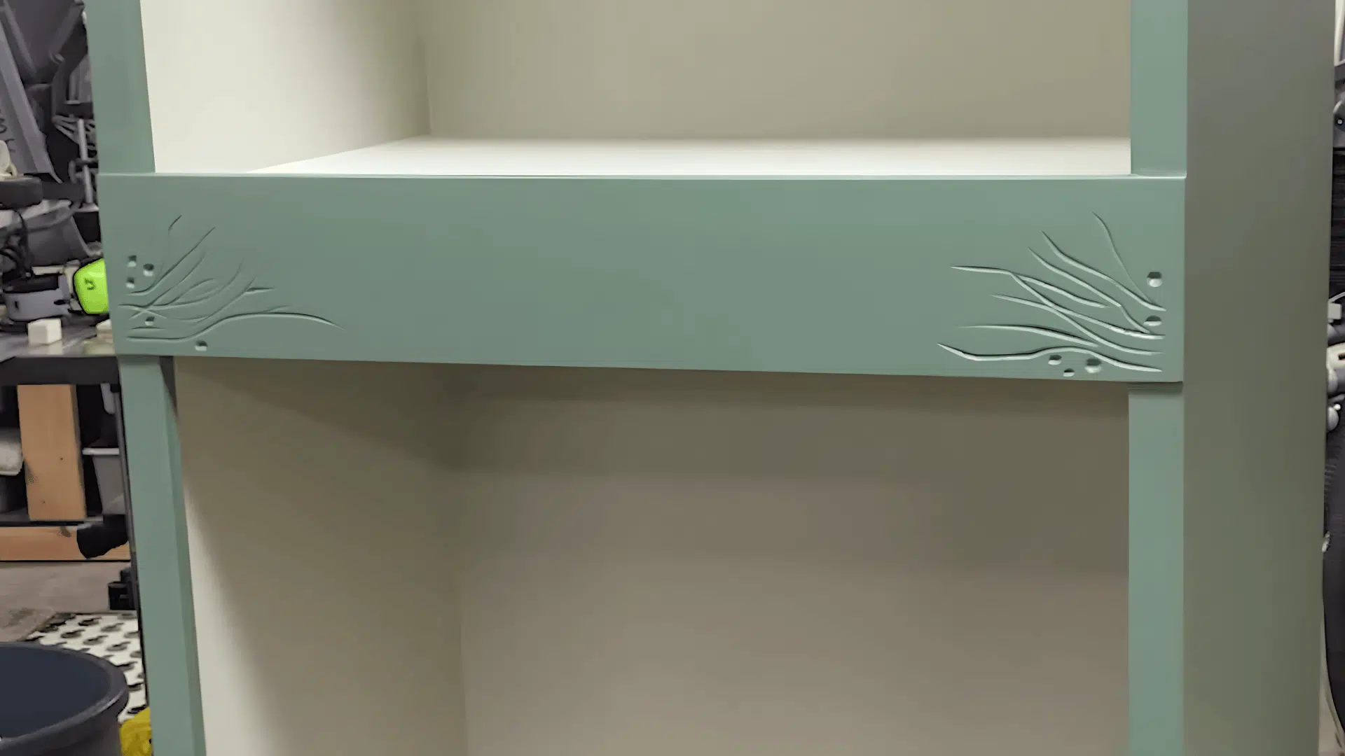 finishing the cabinet