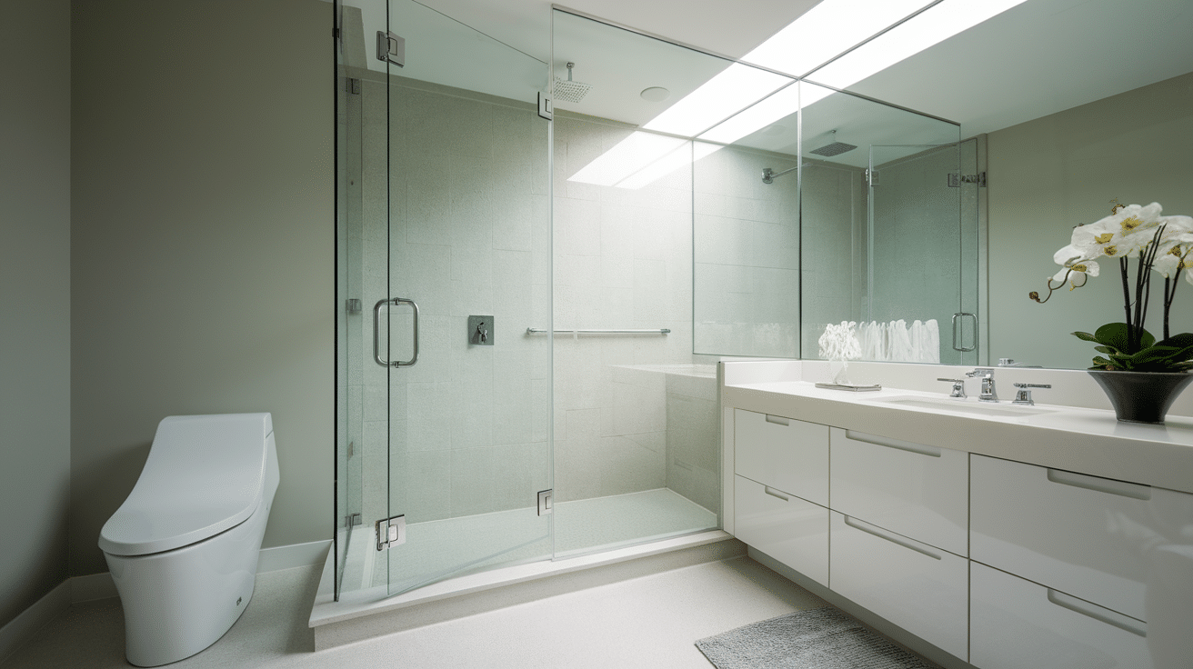 frameless glass shower