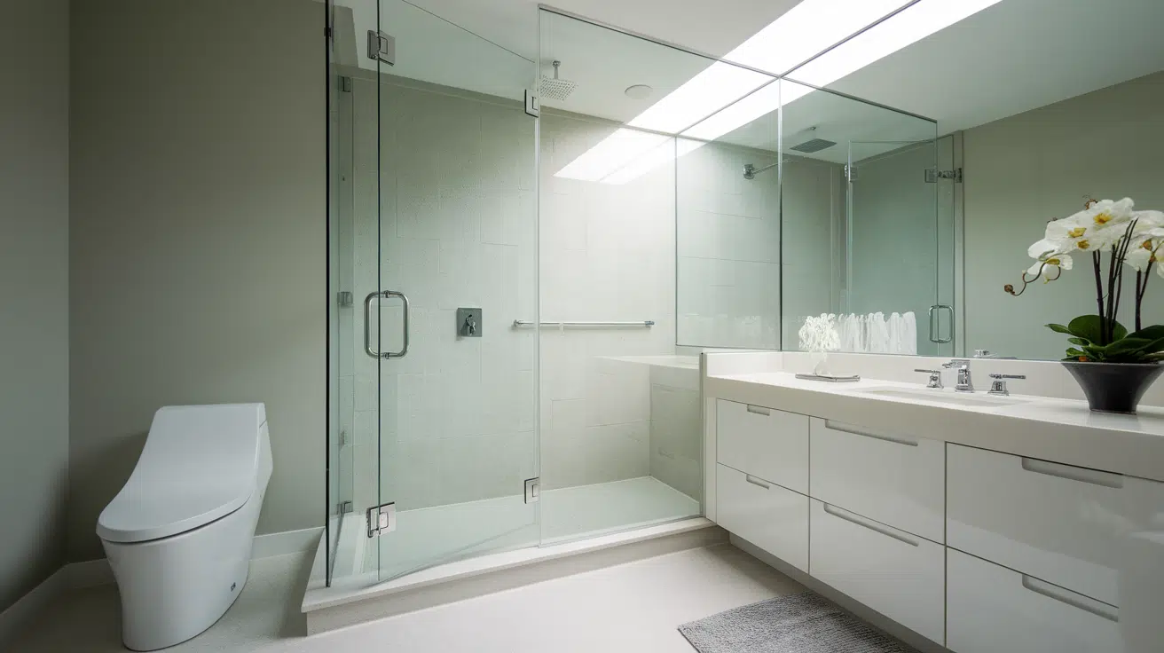 frameless glass shower