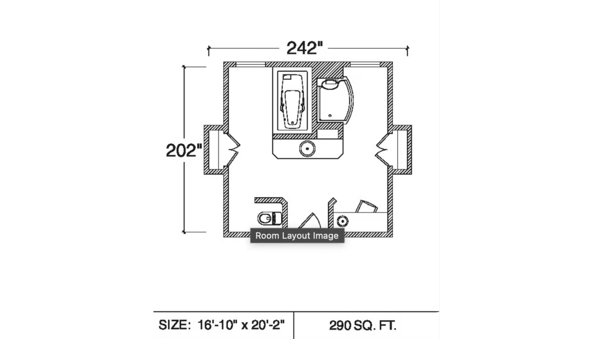 grand symmetry master bath layout