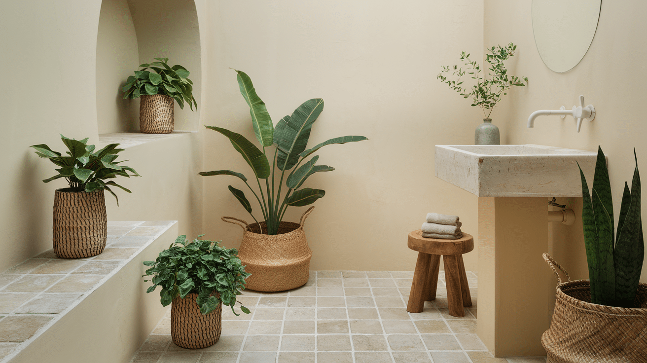 greenery and natural decor