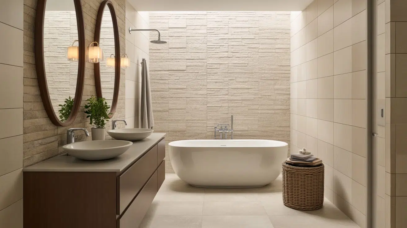 textured accent walls