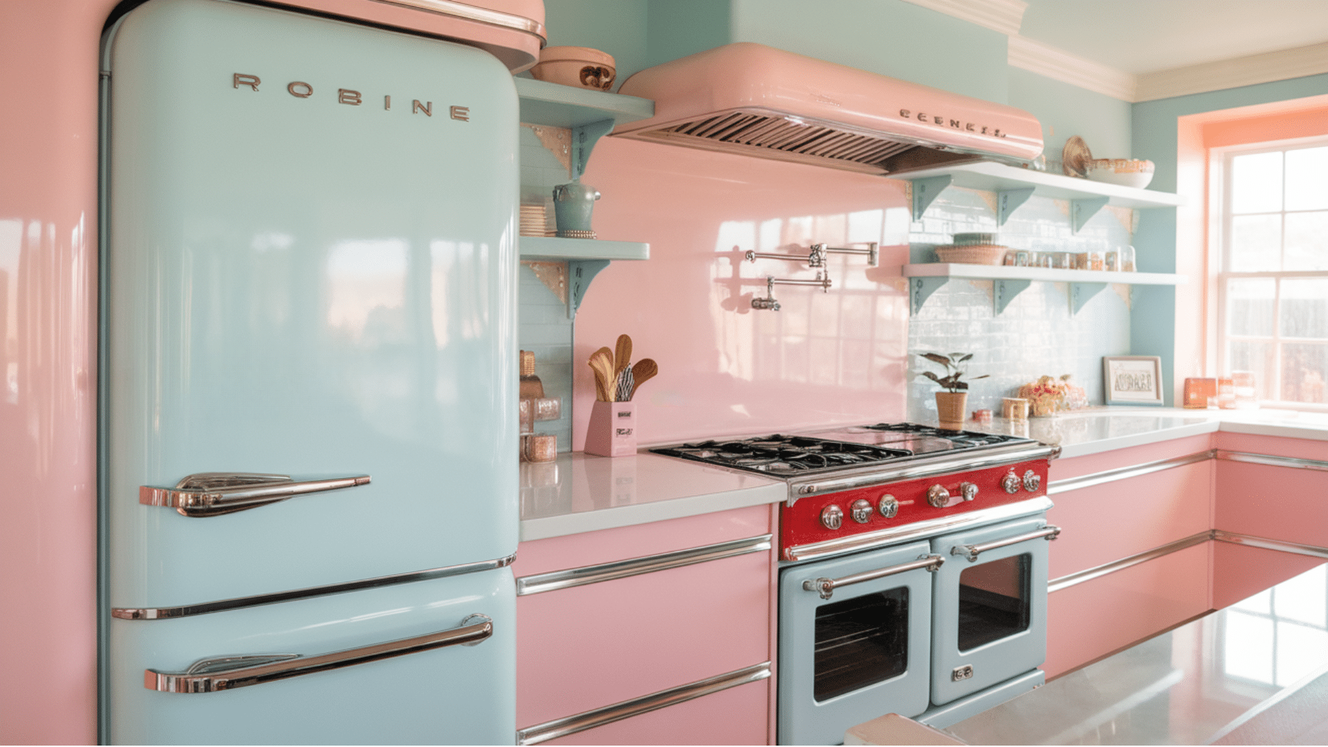 big retro appliances With rounded edges