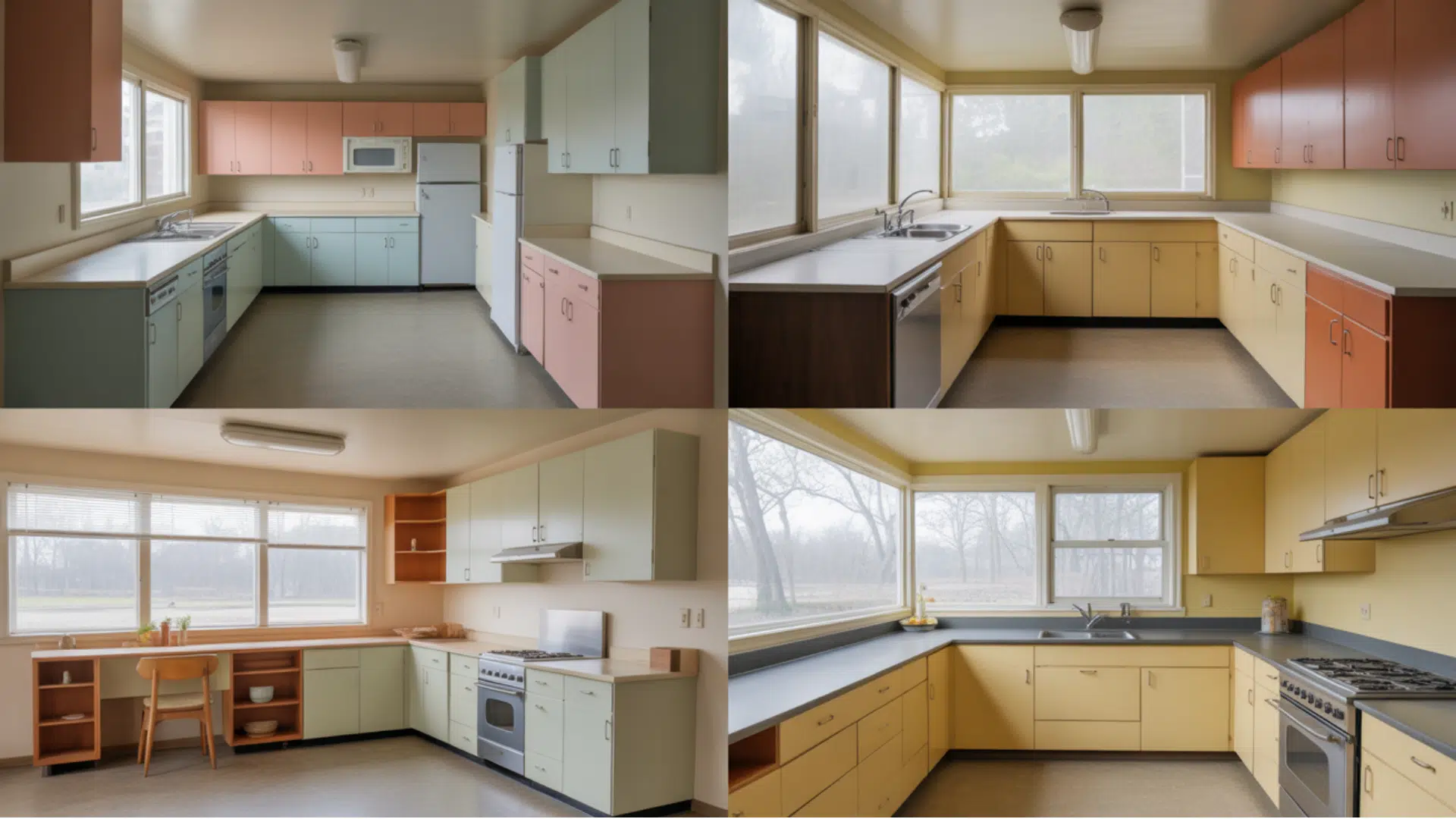 layout styles seen in 1950s homes