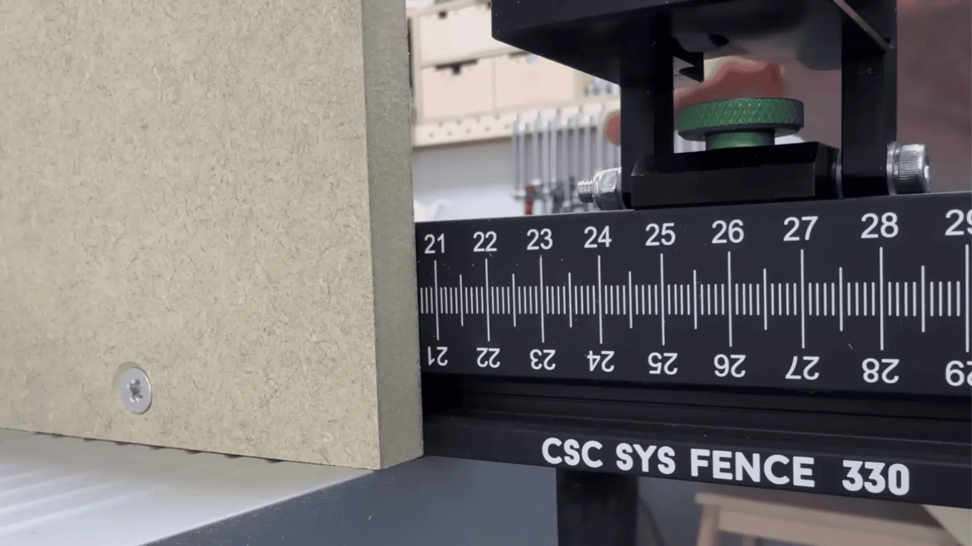 table saw fence and grooving blade setup for accurate box joint cutting and finger spacing.