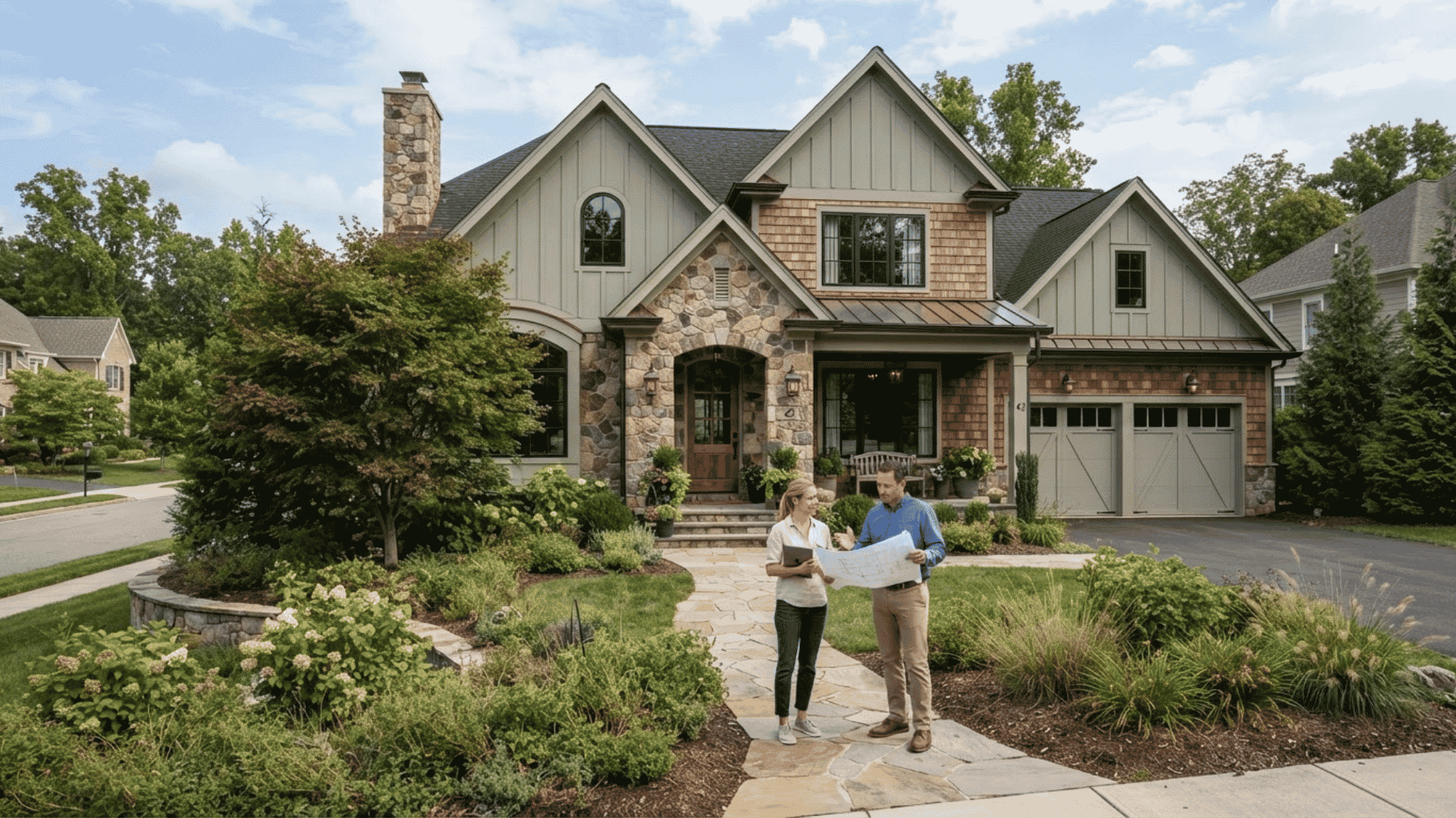 Semi-custom home with personalized design features and upgraded residential construction details.