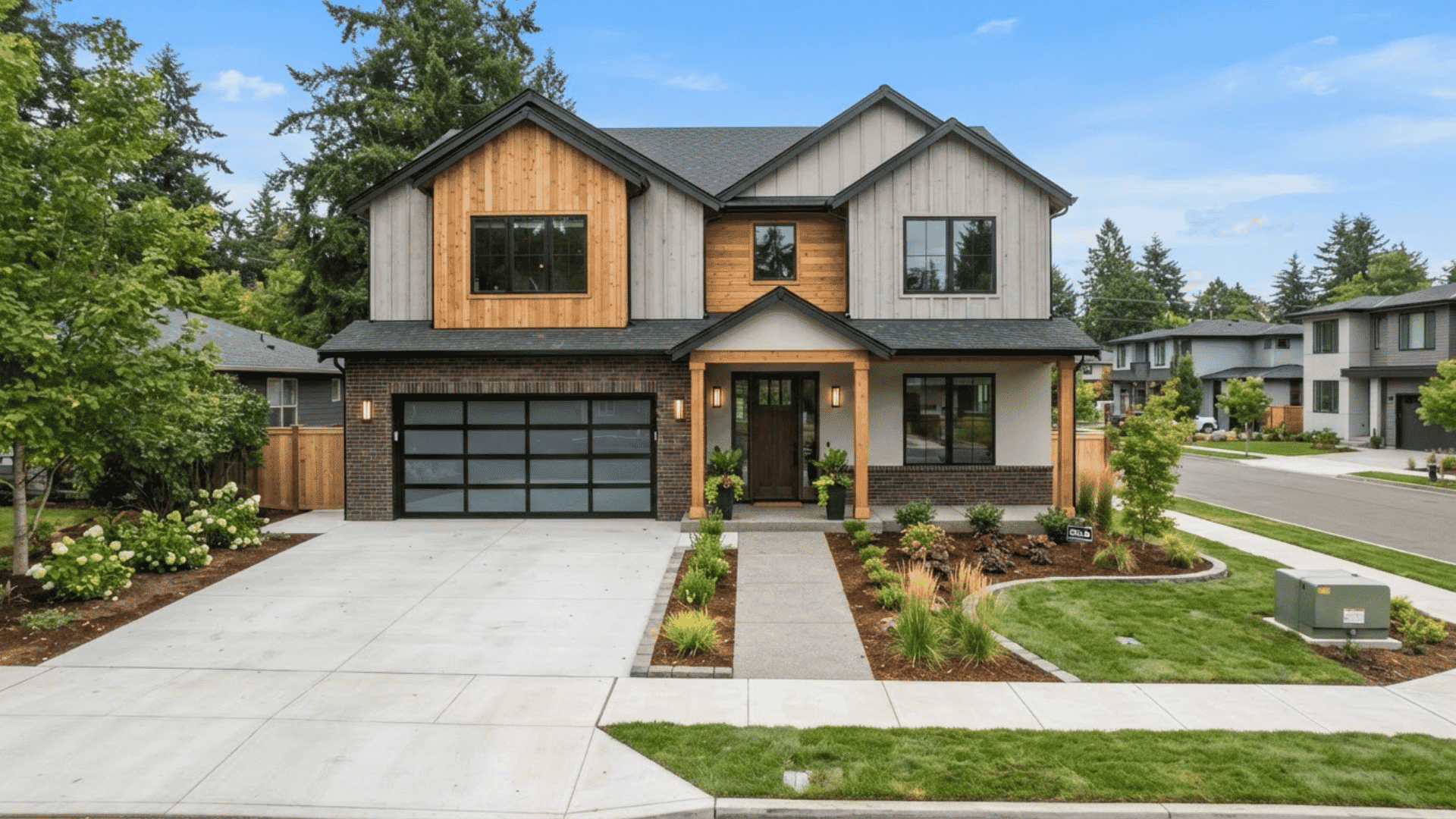Modern standard new construction home with quality finishes and contemporary residential design.