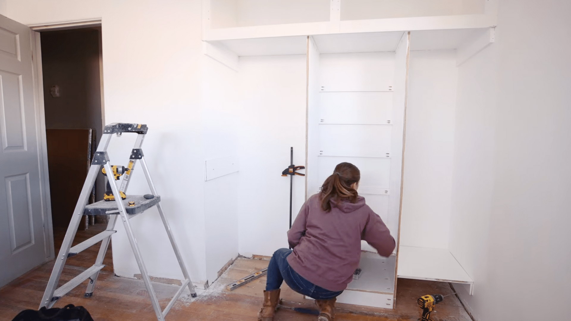 Step 13 Install the Closet Rod Brackets (2)